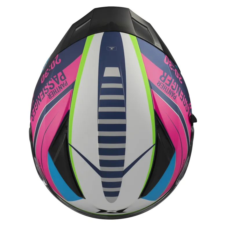 Kask integralny AXXIS PANTHER SV PASSENGER C8 MATT niebieski różowy zielony szary