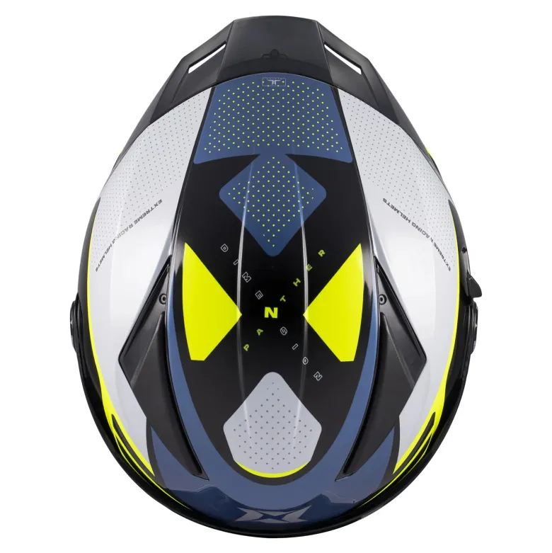 Kask integralny AXXIS PANTHER SV DIMENSION B3 GLOSS niebieski żółty fluo czarny biały