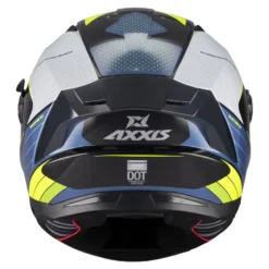 Kask integralny AXXIS PANTHER SV DIMENSION B3 GLOSS niebieski żółty fluo czarny biały
