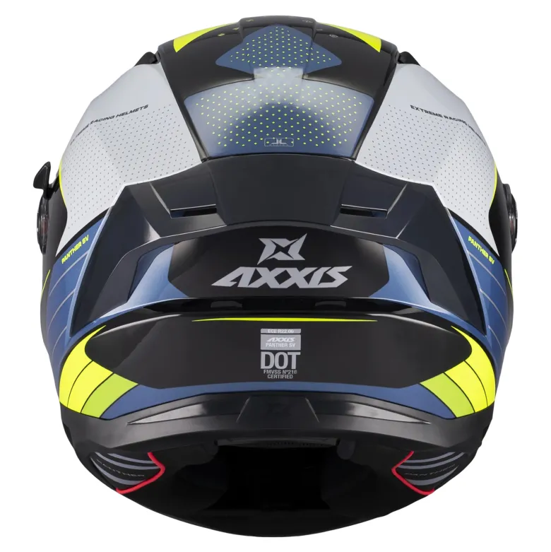 Kask integralny AXXIS PANTHER SV DIMENSION B3 GLOSS niebieski żółty fluo czarny biały