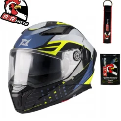 Kask integralny AXXIS PANTHER SV DIMENSION B3 GLOSS niebieski żółty fluo czarny biały