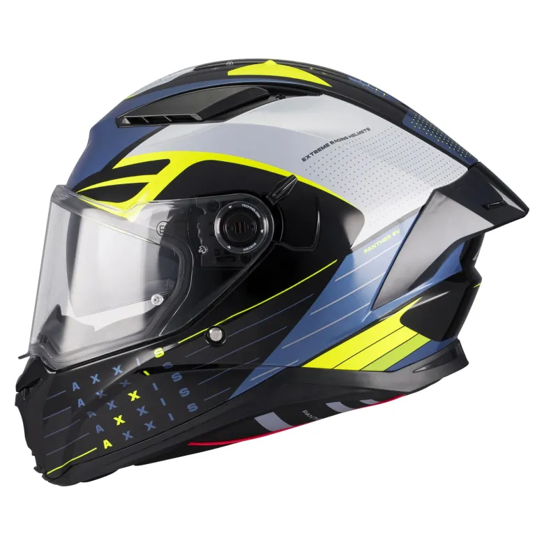 Kask integralny AXXIS PANTHER SV DIMENSION B3 GLOSS niebieski żółty fluo czarny biały