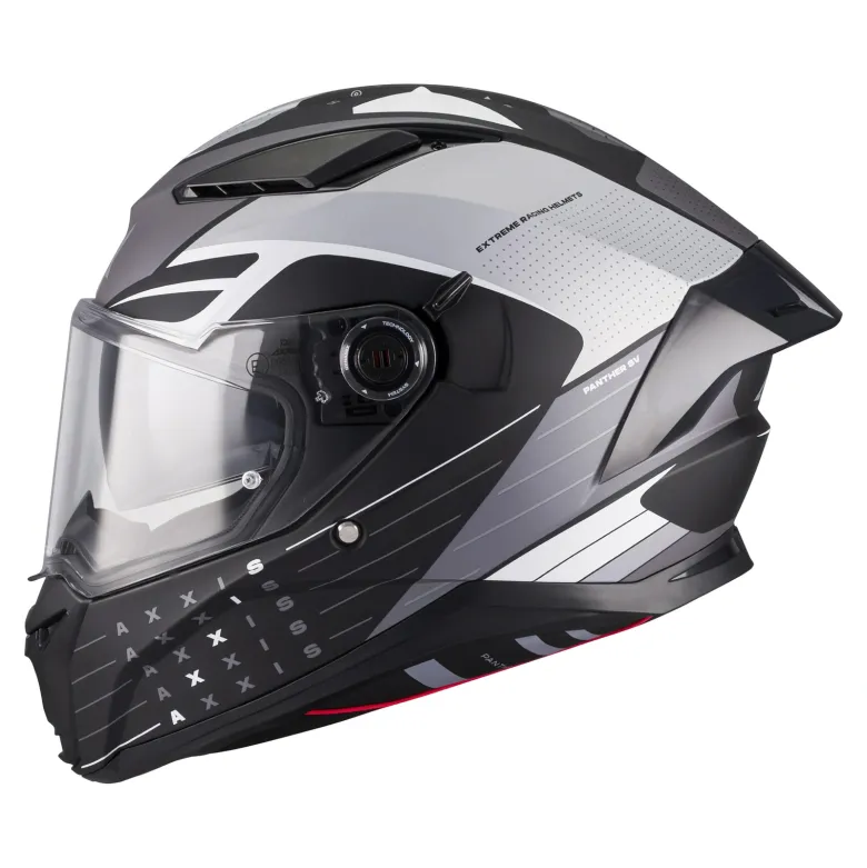 Kask integralny AXXIS PANTHER SV DIMENSION B0 MATT szary czarny biały