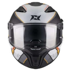 Kask integralny AXXIS PANTHER SV VALVE B4 MATT żółty pomarańczowy szary czarny