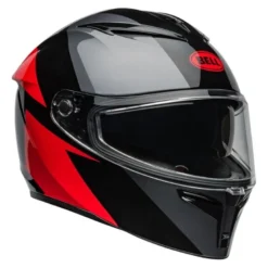 Kask integralny BELL LITHIUM ECE6 SHEAR METALLIC GREY RED czarny czerwony szary