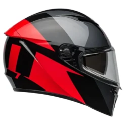 Kask integralny BELL LITHIUM ECE6 SHEAR METALLIC GREY RED czarny czerwony szary