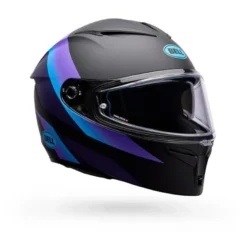 Kask integralny BELL LITHIUM ECE6 PASSION MATTE BLACK PURPLE czarny fioletowy