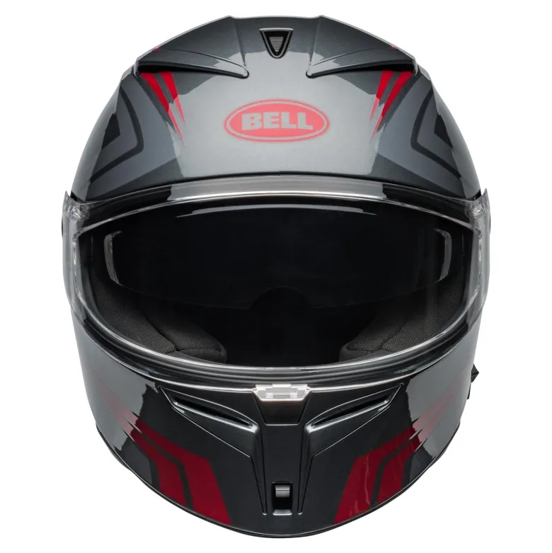 Kask integralny BELL LITHIUM ECE6 JETSTREAM GRAY/CANDY RED szary czerwony