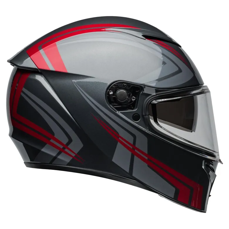 Kask integralny BELL LITHIUM ECE6 JETSTREAM GRAY/CANDY RED szary czerwony