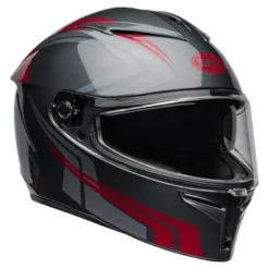 Kask integralny BELL LITHIUM ECE6 JETSTREAM GRAY/CANDY RED szary czerwony