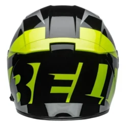 Kask integralny BELL LITHIUM ECE6 SHEAR METALLIC GREY RETINA czarny szary żółty fluo