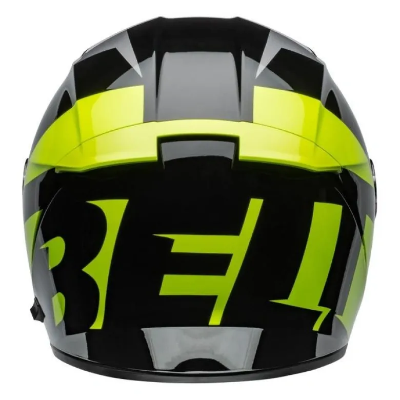 Kask integralny BELL LITHIUM ECE6 SHEAR METALLIC GREY RETINA czarny szary żółty fluo