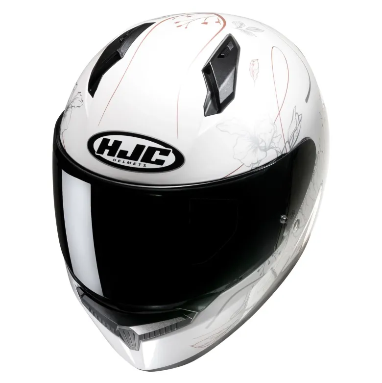 Kask integralny HJC C10 EPIK WHITE biały złoty srebrny