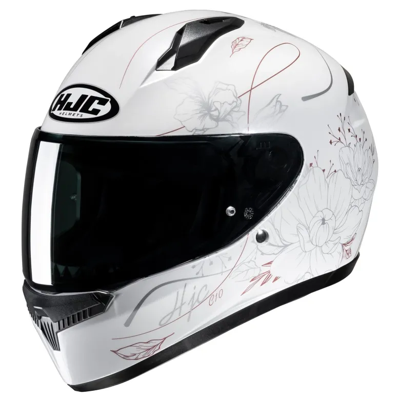 Kask integralny HJC C10 EPIK WHITE biały złoty srebrny