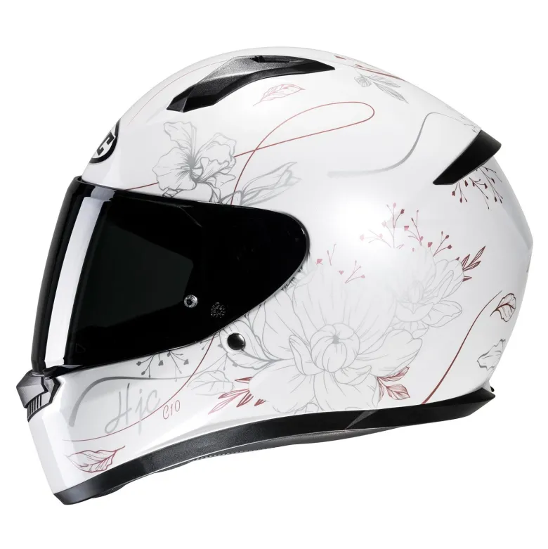 Kask integralny HJC C10 EPIK WHITE biały złoty srebrny