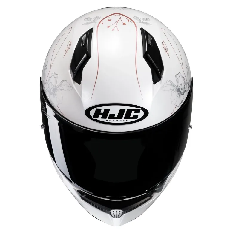 Kask integralny HJC C10 EPIK WHITE biały złoty srebrny
