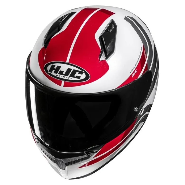 Kask integralny HJC C10 HIPER WHITE/RED biały czerwony