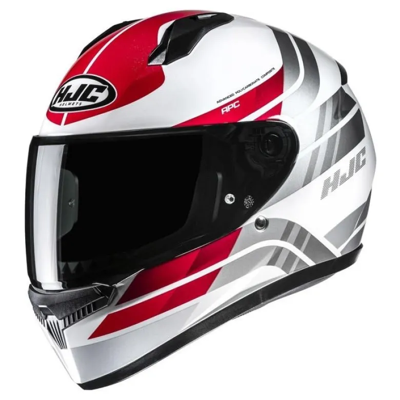 Kask integralny HJC C10 HIPER WHITE/RED biały czerwony