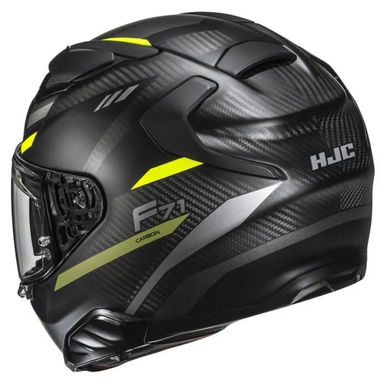 Kask integralny HJC F71 CARBON ESIRA BLACK/YELLOW czarny żółty