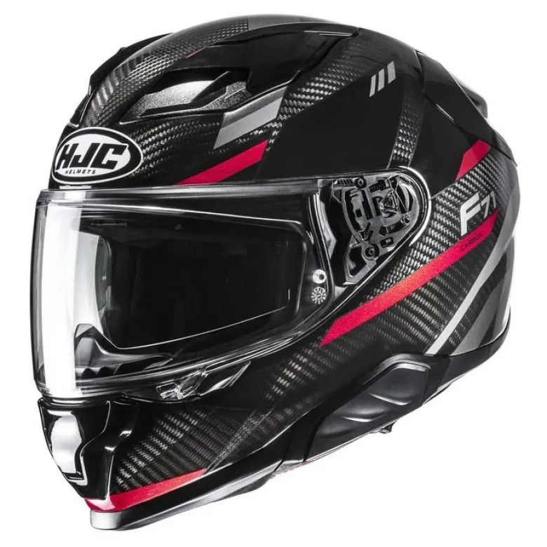 Kask integralny HJC F71 CARBON ESIRA BLACK/RED czarny czerwony