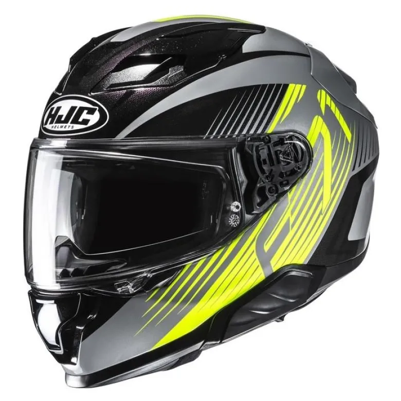 Kask integralny HJC F71 CATOS BLACK/YELLOW czarny żółty