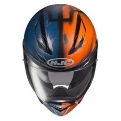 Kask integralny HJC F70 DEATHSTROKE DC COMICS BLUE/ORANGE niebieski pomarańczowy szary czarny