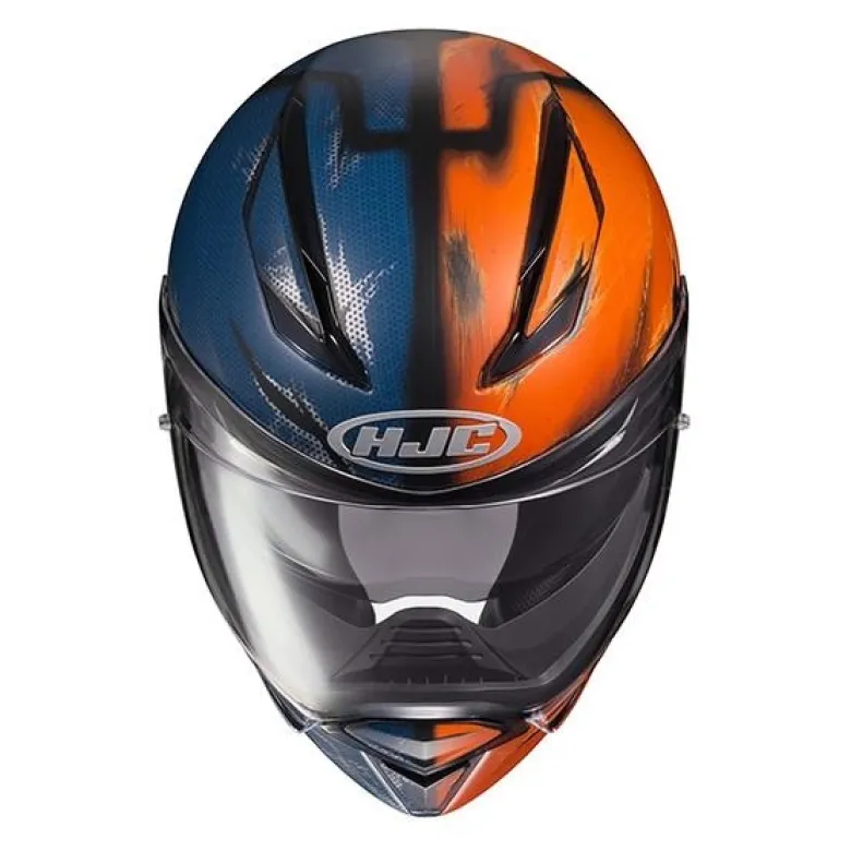 Kask integralny HJC F70 DEATHSTROKE DC COMICS BLUE/ORANGE niebieski pomarańczowy szary czarny