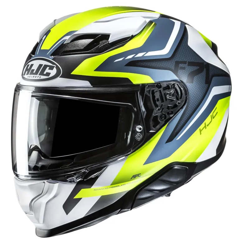 Kask integralny HJC F71 FES YELLOW/BLUE żółty niebieski
