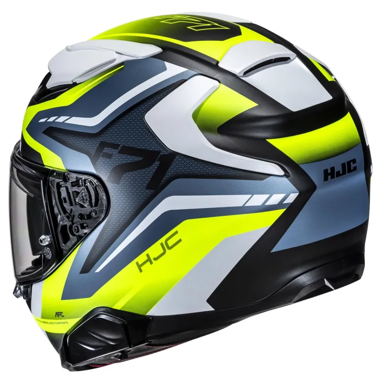 Kask integralny HJC F71 FES YELLOW/BLUE żółty niebieski