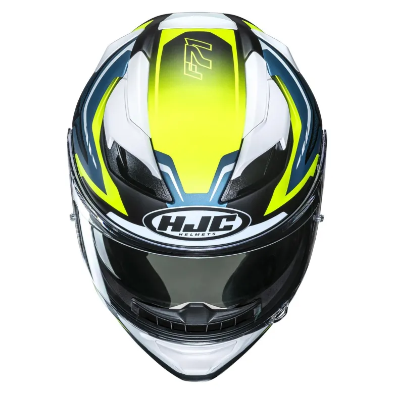 Kask integralny HJC F71 FES YELLOW/BLUE żółty niebieski