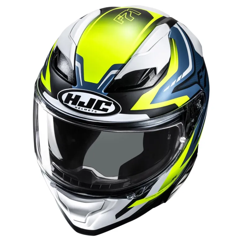Kask integralny HJC F71 FES YELLOW/BLUE żółty niebieski