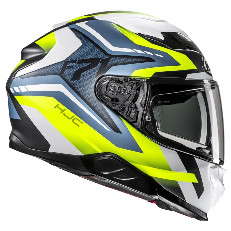 Kask integralny HJC F71 FES YELLOW/BLUE żółty niebieski