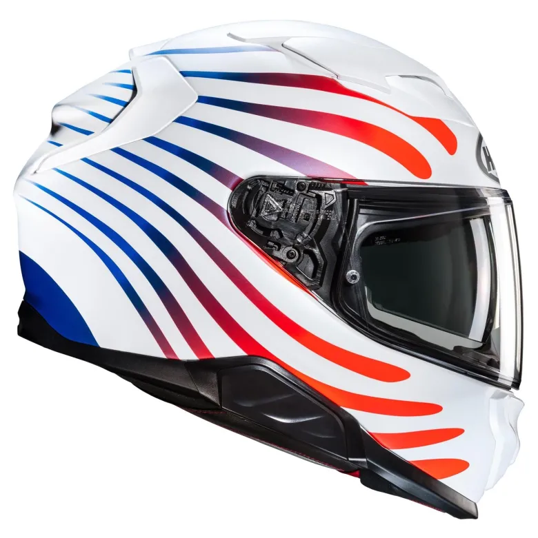 Kask integralny HJC F71 ZEN WHITE/RED biały czerwony niebieski