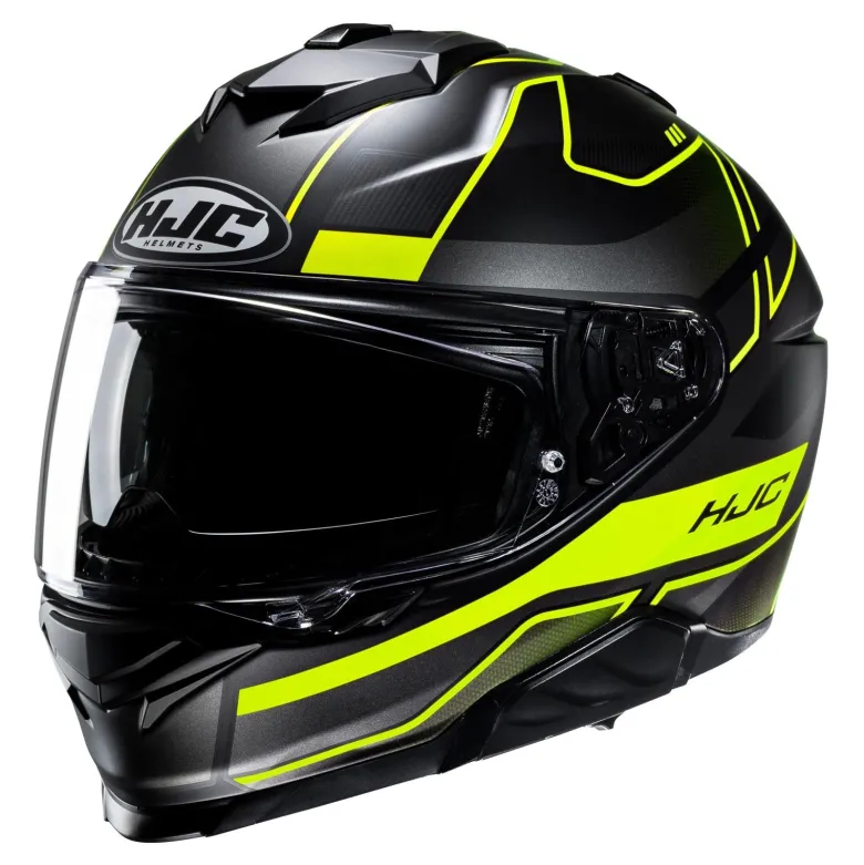 Kask integralny HJC I71 IORIX BLACK/YELLOW czarny żółty fluo
