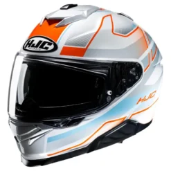 Kask integralny HJC I71 IORIX SILVER/ORANGE srebrny pomarańczowy niebieski