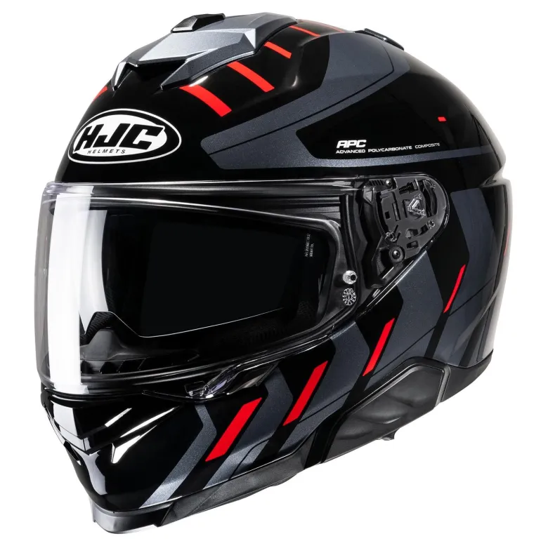 Kask integralny HJC I71 SIMO BLACK/RED czarny czerwony szary