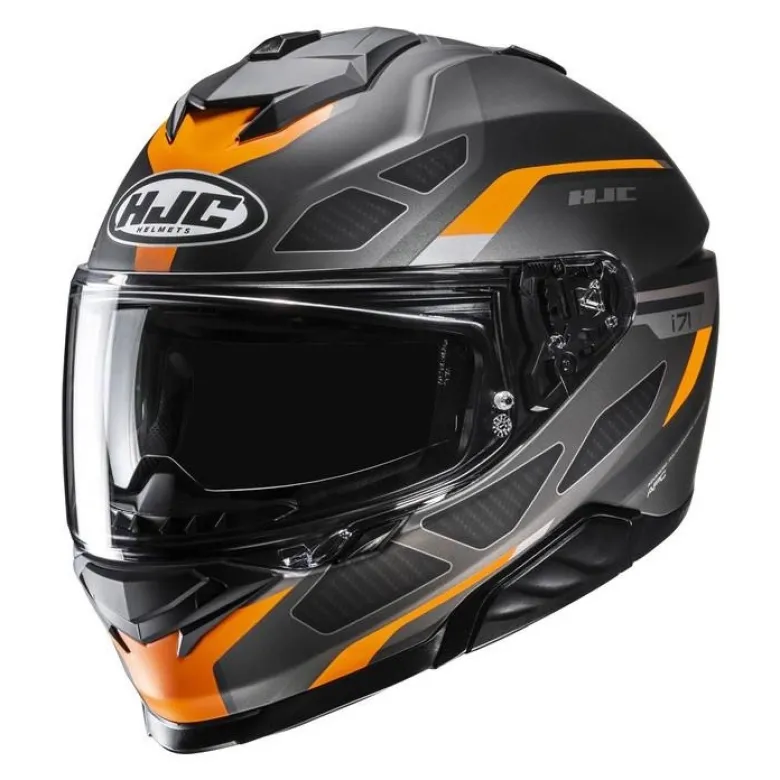 Kask integralny HJC I71 ZEST BLACK/ORANGE czarny pomarańczowy