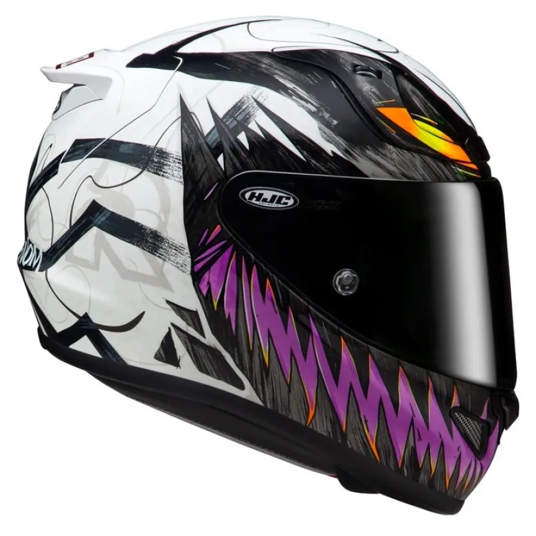Kask integralny HJC RPHA 12 ANTI VENOM 2 MARVEL BLACK/WHITE czarny biały fioletowy żółty