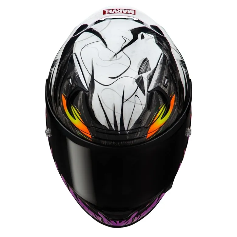 Kask integralny HJC RPHA 12 ANTI VENOM 2 MARVEL BLACK/WHITE czarny biały fioletowy żółty