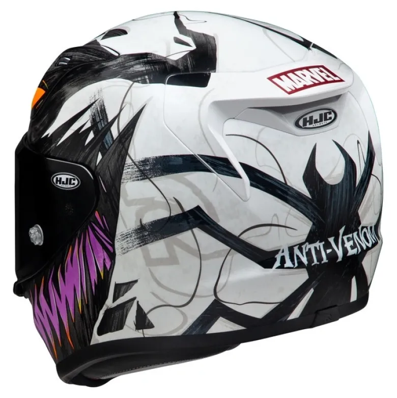 Kask integralny HJC RPHA 12 ANTI VENOM 2 MARVEL BLACK/WHITE czarny biały fioletowy żółty