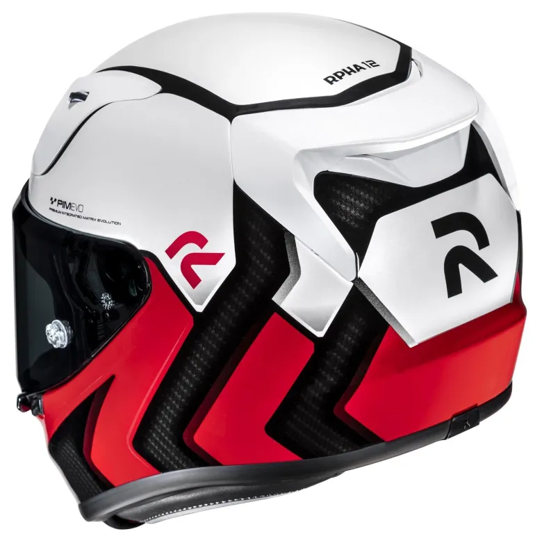 Kask integralny HJC RPHA 12 KOS RED/WHITE czerwony biały