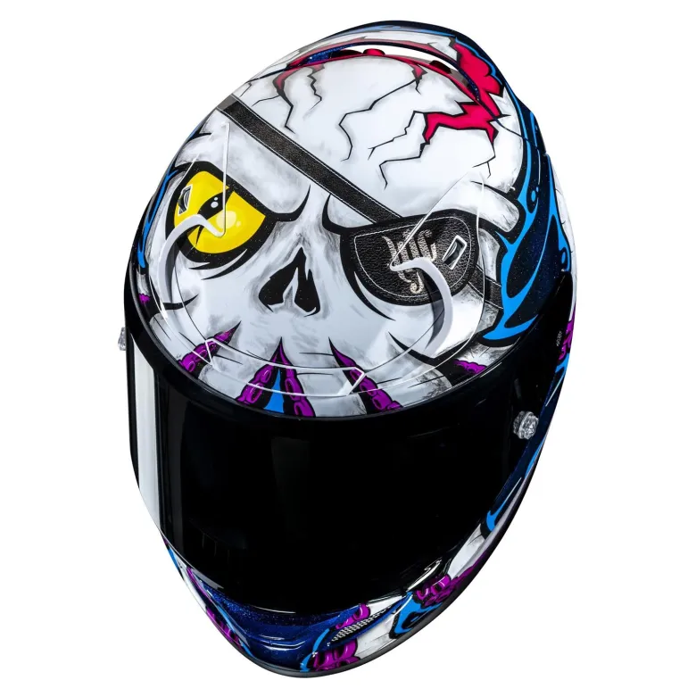 Kask integralny HJC RPHA 12 KRAKEN WHITE/BLUE biały niebieski
