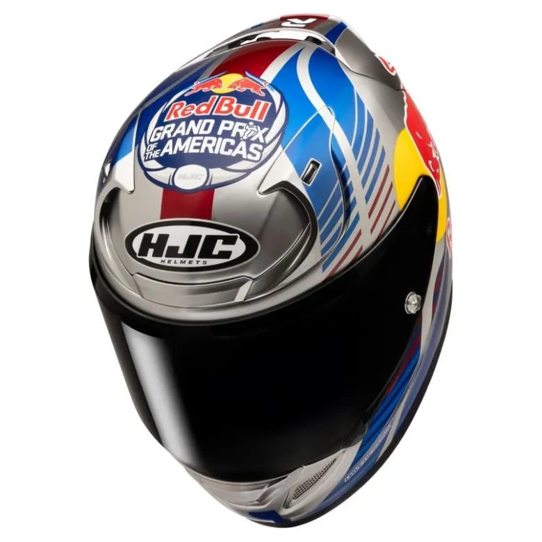 Kask integralny HJC RPHA 12 RED BULL AUSTIN GP 2 niebieski żółty czerwony