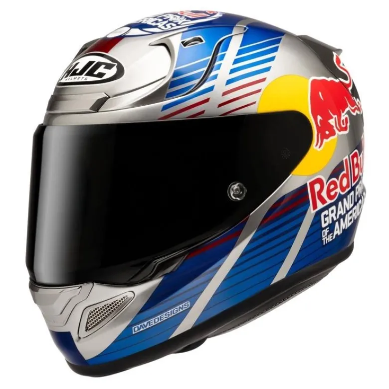 Kask integralny HJC RPHA 12 RED BULL AUSTIN GP 2 niebieski żółty czerwony