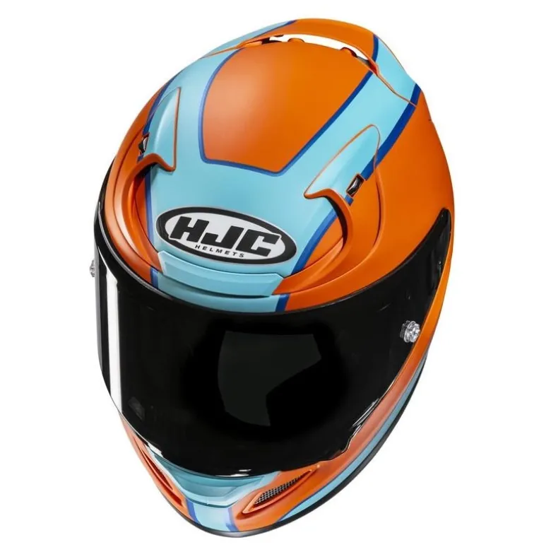 Kask integralny HJC RPHA 12 RESPON ORANGE/BLUE pomarańczowy niebieski