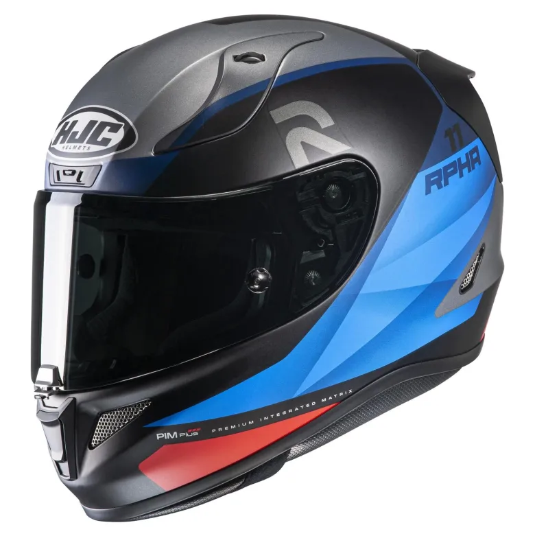 Kask integralny HJC RPHA 11 TEXEN BLACK/BLUE/RED czarny szary niebieski czerwony