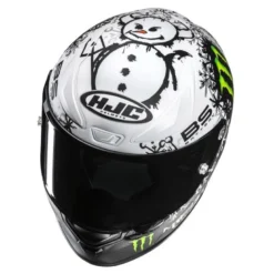 Kask integralny HJC RPHA 1 V2 CARBON QUARTARARO SNOW DIABLO REPLICA BLACK/WHITE czarny biały