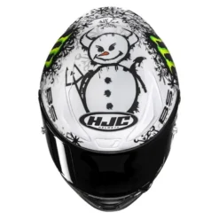 Kask integralny HJC RPHA 1 V2 CARBON QUARTARARO SNOW DIABLO REPLICA BLACK/WHITE czarny biały