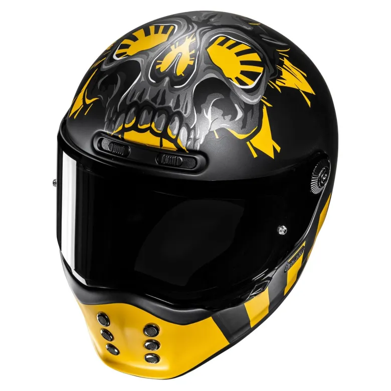 Kask integralny HJC V10 CRANIA YELLOW/BLACK żółty czarny