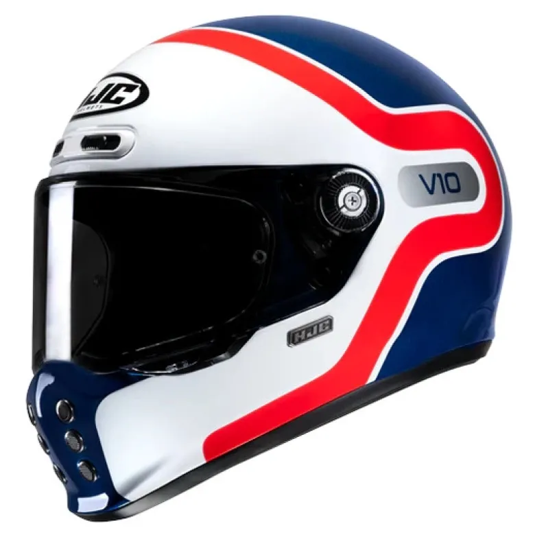 Kask integralny HJC V10 GRAPE BLUE/RED niebieski czerwony biały